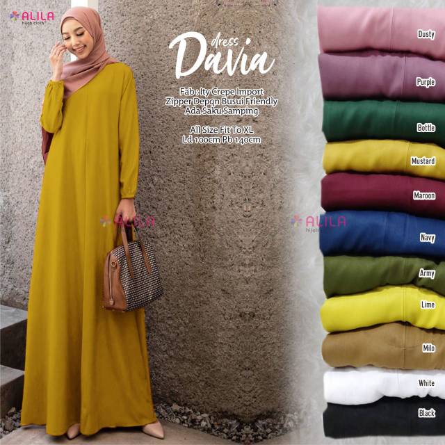 BAJU GAMIS DAVIA DRESS