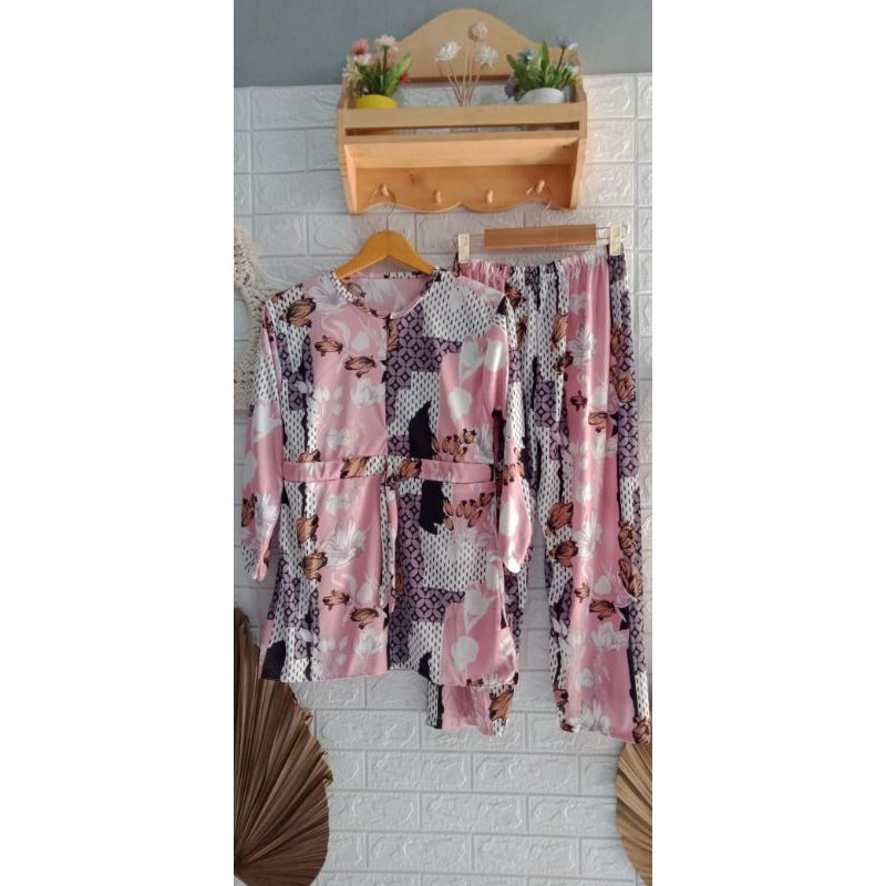 SETCEL MOTIF BUNGA | SETELAN CELANA|SETELAN MOTIF|NAGITA|FASHION WANITA|