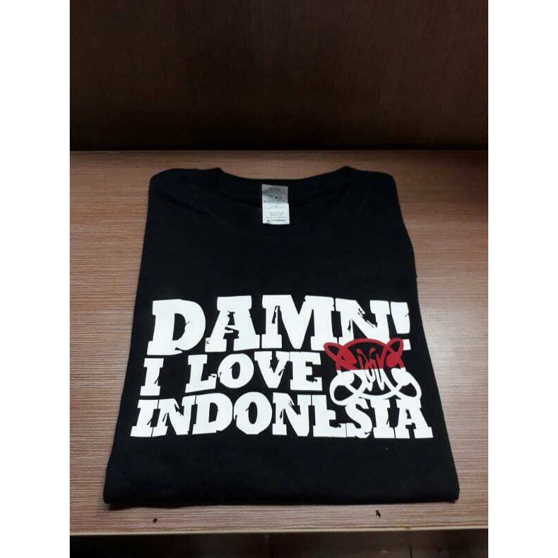 KAOS DAMN I LOVE SLANK INDONESIA