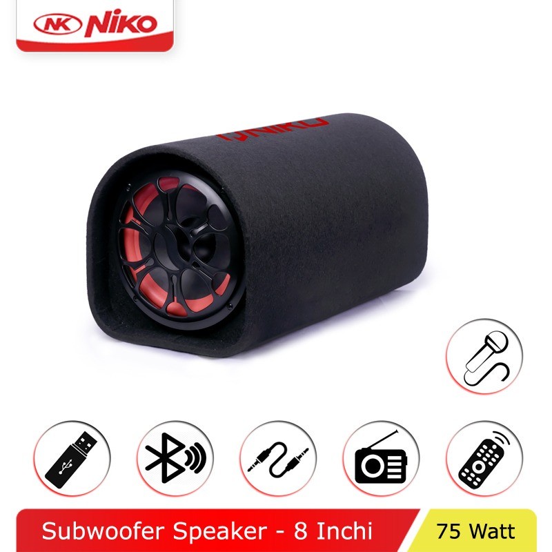 Speaker Aktif Speaker Niko GL8 Bluetooth 8inc / speaker tabung Speaker Bass Subwoofer GL 8 / speaker