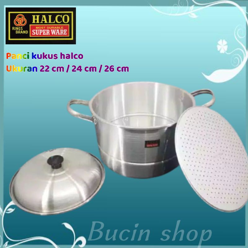 Panci kukus Halco 26 cm / dandang halco 24 cm / panci serbaguna 22 cm