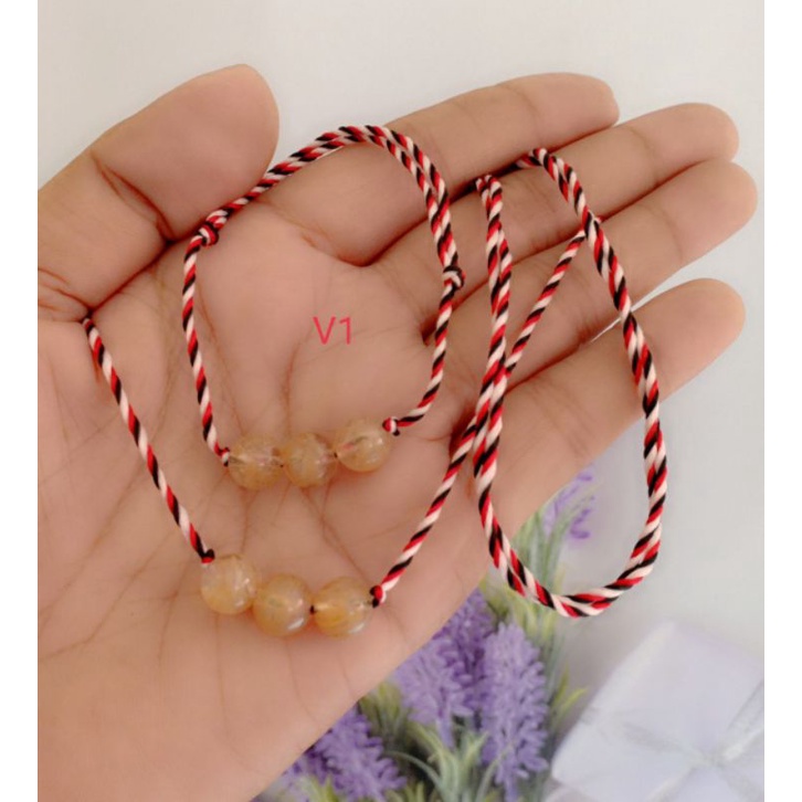 Kalung tridatu batu rambut sedana