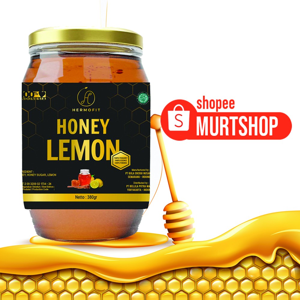 

Hermofit Honey Lemon 380gr berisi 100% Madu murni dng Irisan Lemon asli, Menjaga Kulit, Diet Sehat