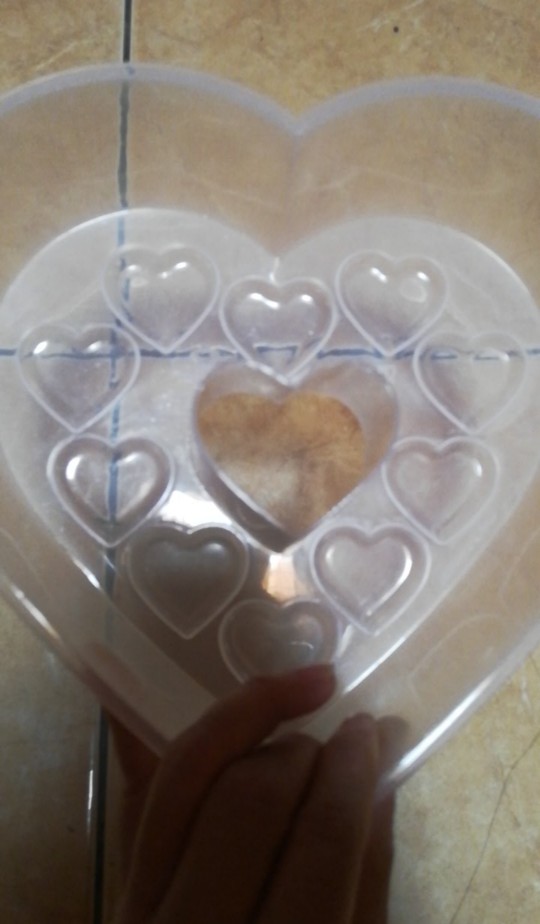 Cetakan Puding Plastik Love Art 3206 Green Line Jelly Agar Coklat Bento Cake Kue Bolu Hati Valentine