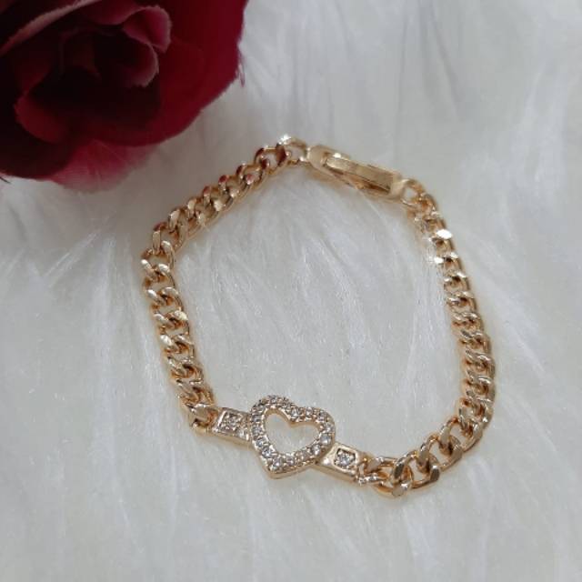 GELANG EMAS ANAK, RANTAI MT LOVE