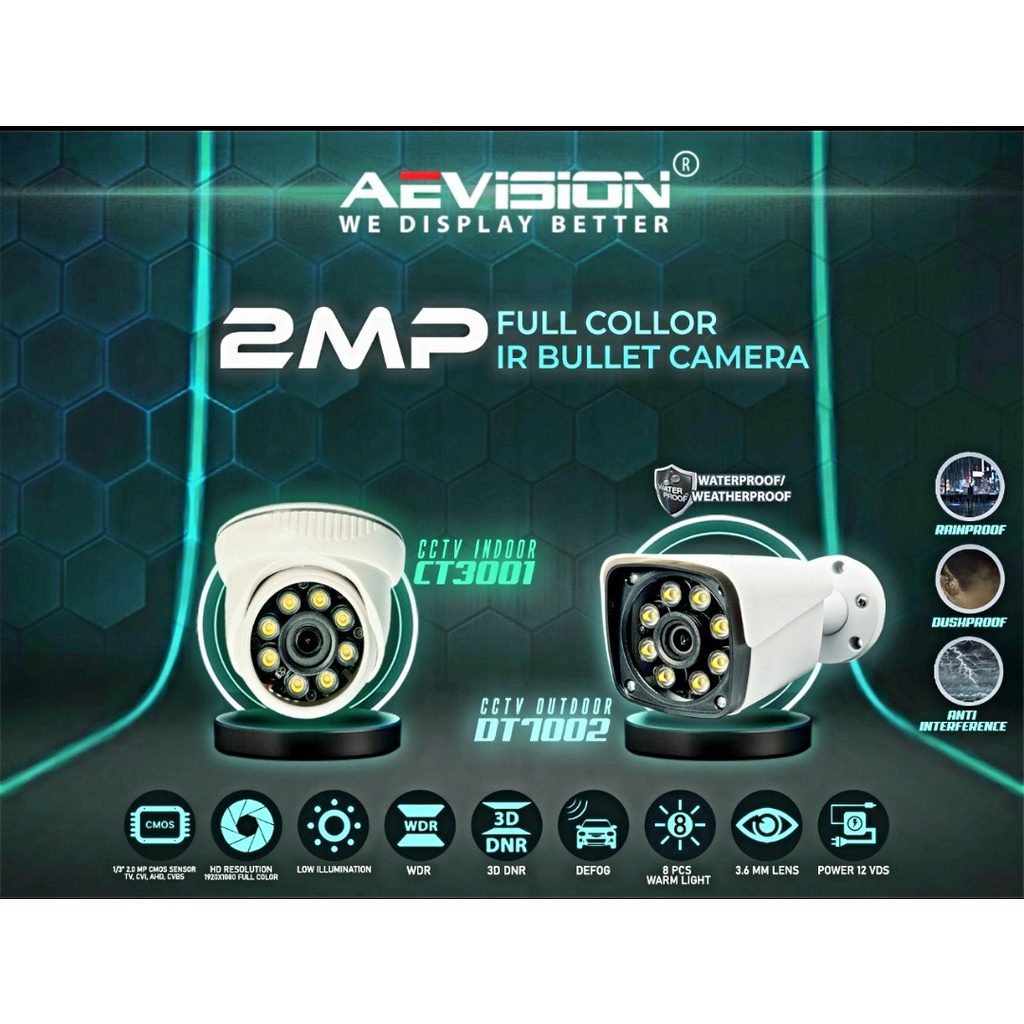 Camera Full Colour 2MP Aevision DT7002 AE AN7755 VU Outdoor