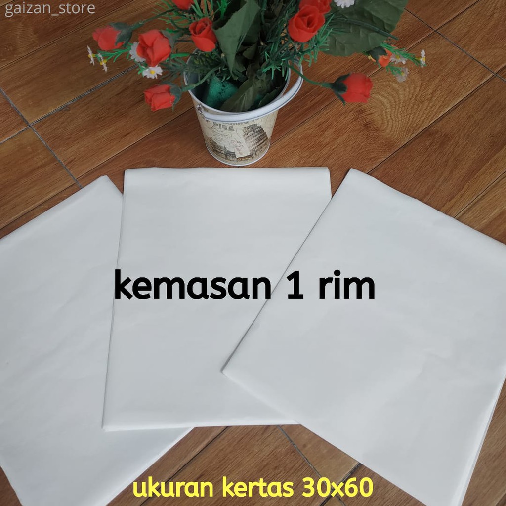 

Kertas nasi Laminasi Kemasan Rim Kertas nasi KFC MCD Kertas Burger Kebab 30x60 paper wrap food grade
