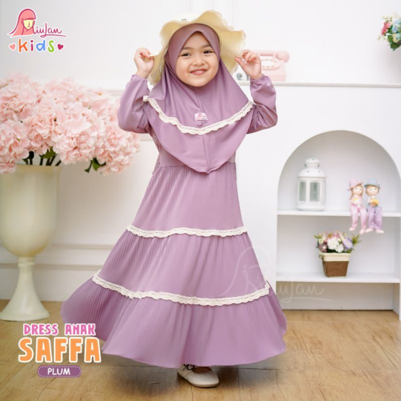 GAMIS ANAK SET HIJAB / DRESS SAFFA MIULAN