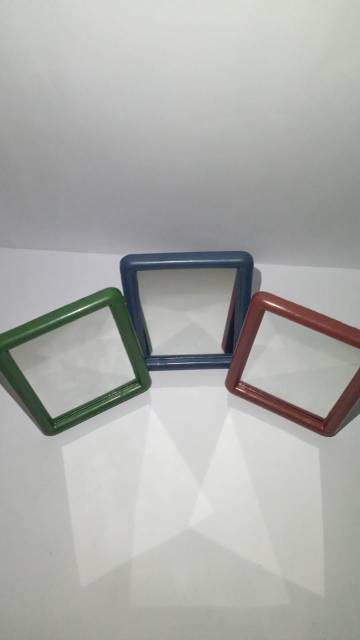 Cermin Lipat Portable Kotak untuk Kosmetik/Makeup (Ukuran 14x16cm)-2