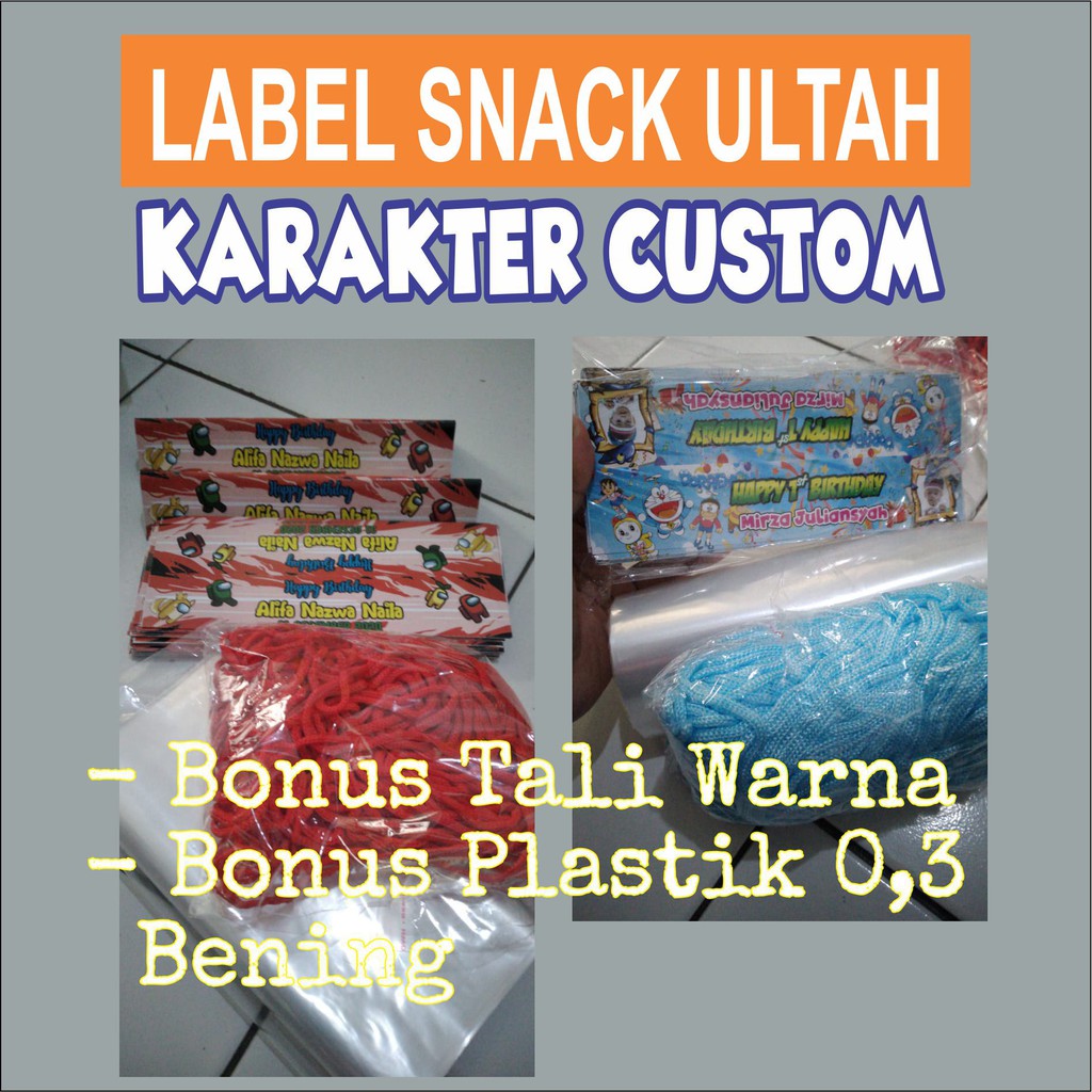 

Label Plastik Snack Ulang Tahun Tas Jajan Ultah Murah HANGTAG ULANG TAHUN TAS PLASTIK SNACK ULTAH