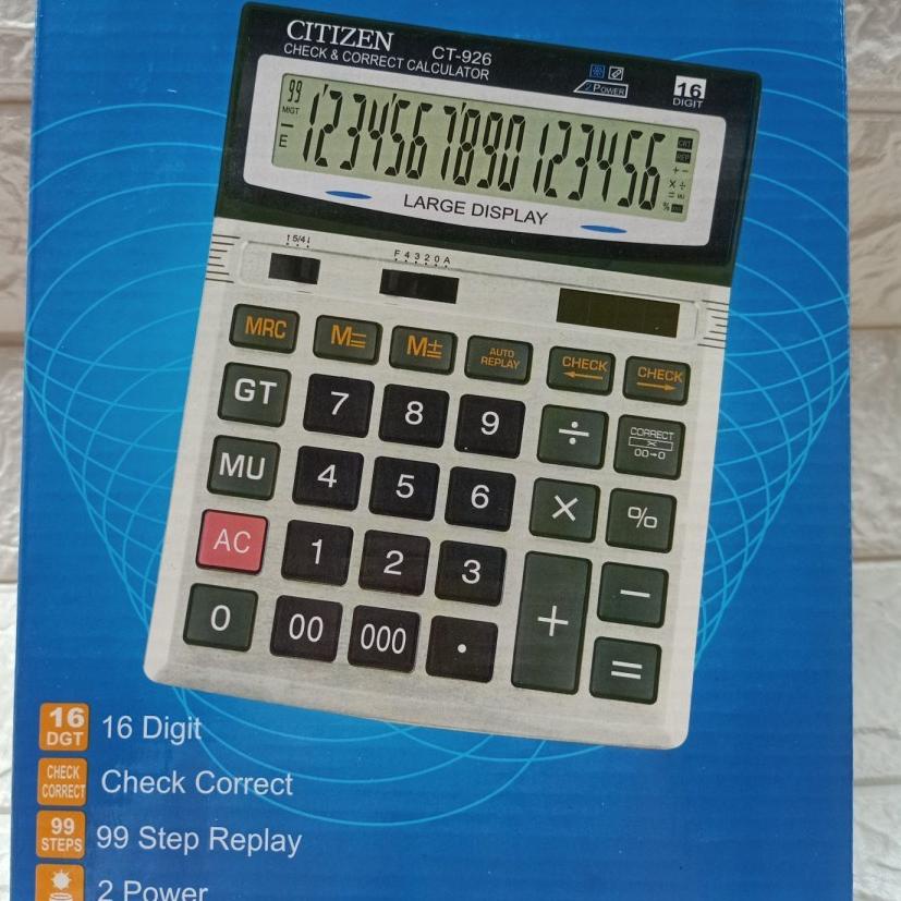 

Terbaik Kalkulator / Calculator Citizen CT 926 16 Digit