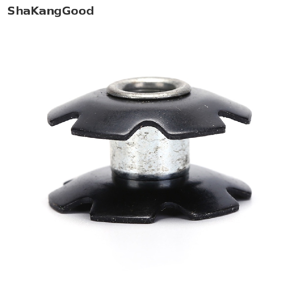 Skid 1pc Headset Sepeda Steer Tube Aluminum Star Nut 1 / 8 &quot;28.6Mm