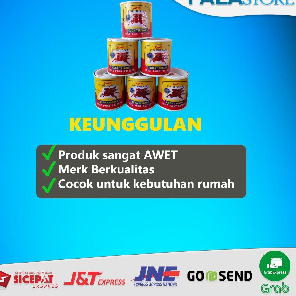 

TEJ Cat Minyak Kuda Terbang Terbang Kecil 100 ml Kayu Besi Plastik Anti Karat ➞ (Super Promo)