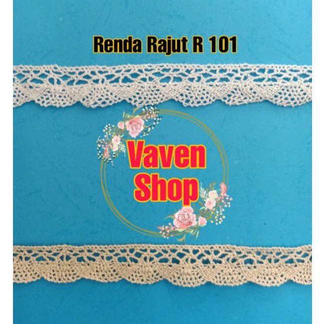 Renda Rajut/Kait 2 cm panjang 270 yard R 101