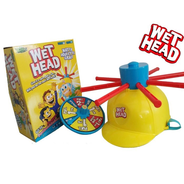 Jual Water Helmet Roulette Mainan Tebak Tebakan Games Helm Air Basah