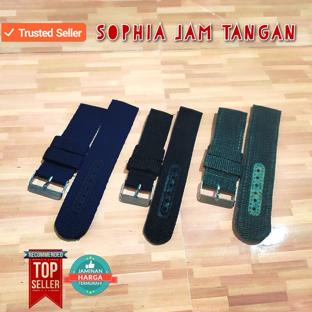 [ BISA COD ] TERMURAH STRAP JAM TANGAN CANVAS , STRAP JAM TANGAN NYLON