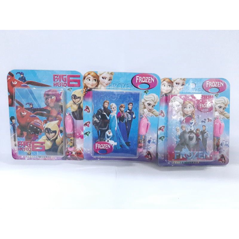 

Buku Diary Mini Agenda Kecil Set DR-222-Set dengan Pulpen Mini Karakter Anak Lucu Murah