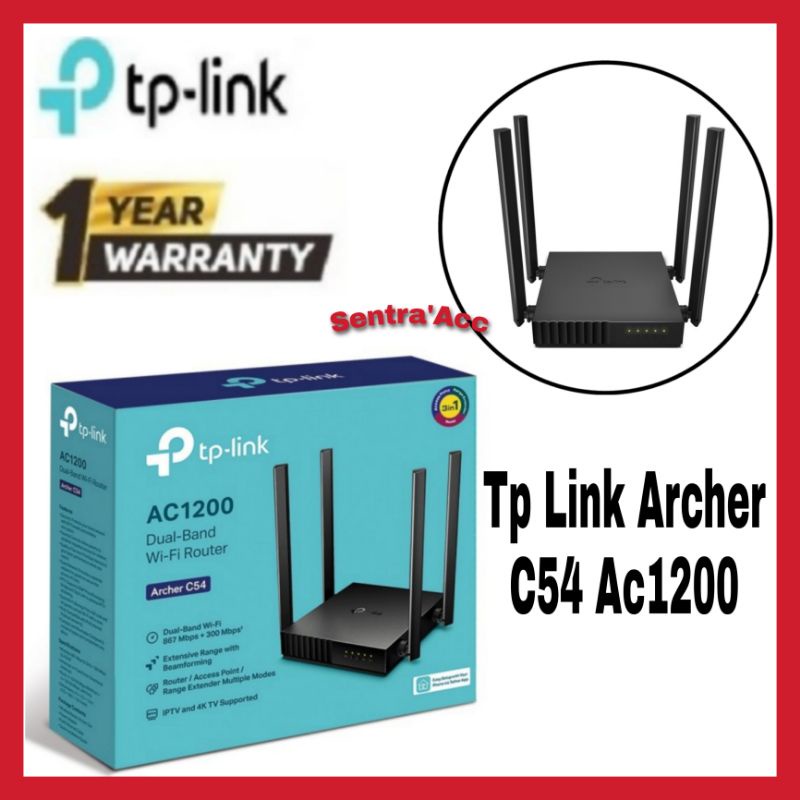 Tplink Archer C54 Ac1200 Dual Band Wifi Router / Tp Link Wifi Router / Tp-Link Archer C54 Tplink Ac1200