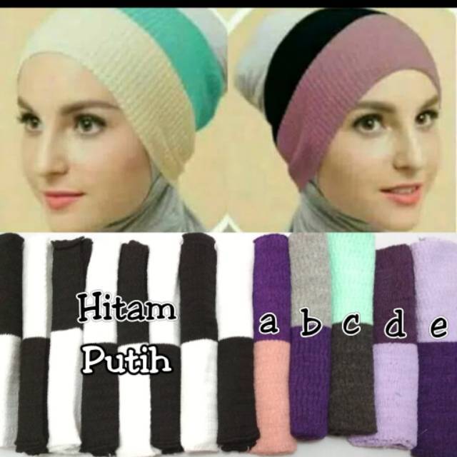 Inner Rajut 2 Warna 10pcs / Inner Rajut Kombinasi 10pcs / Ciput Rajut Kombinasi 10pcs / Ciput Rajut 