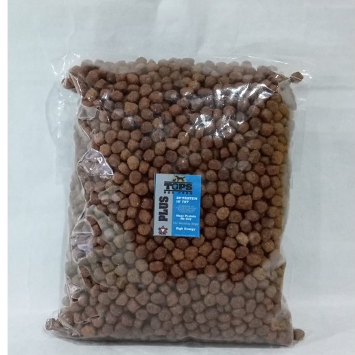 Dog food Makanan Anjing Tops Plus Dog Food Repack 1kg