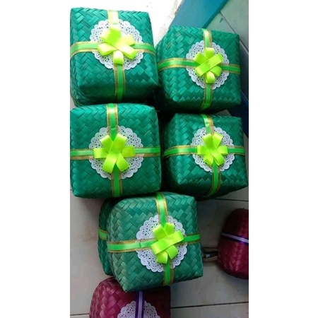 

READY (1 PCS) BESEK BAMBU WARNA UKURAN 18*18*8 CM BESEK NASI PWR