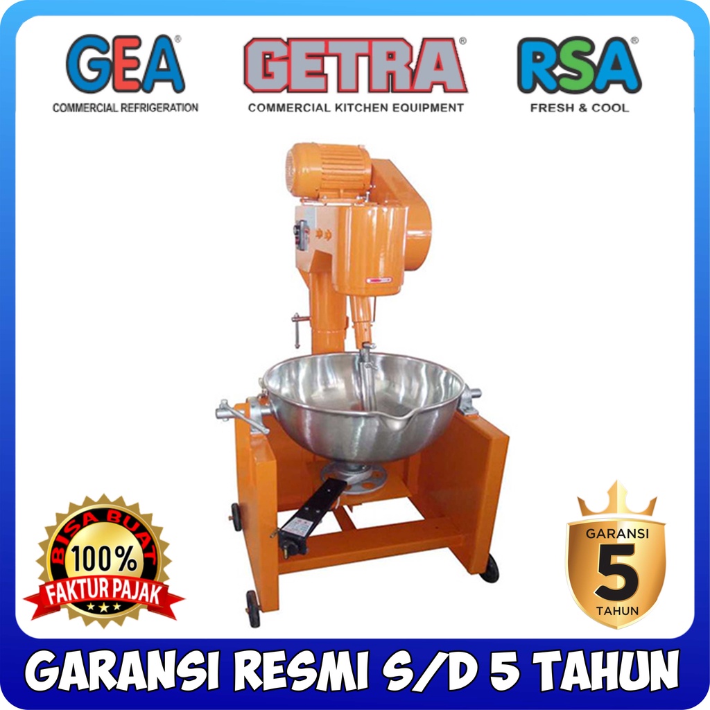 TILTING COOKING MIXER GETRA CMS-200SL MESIN PENGADUK ADONAN DODOL GETRA CMS200SL