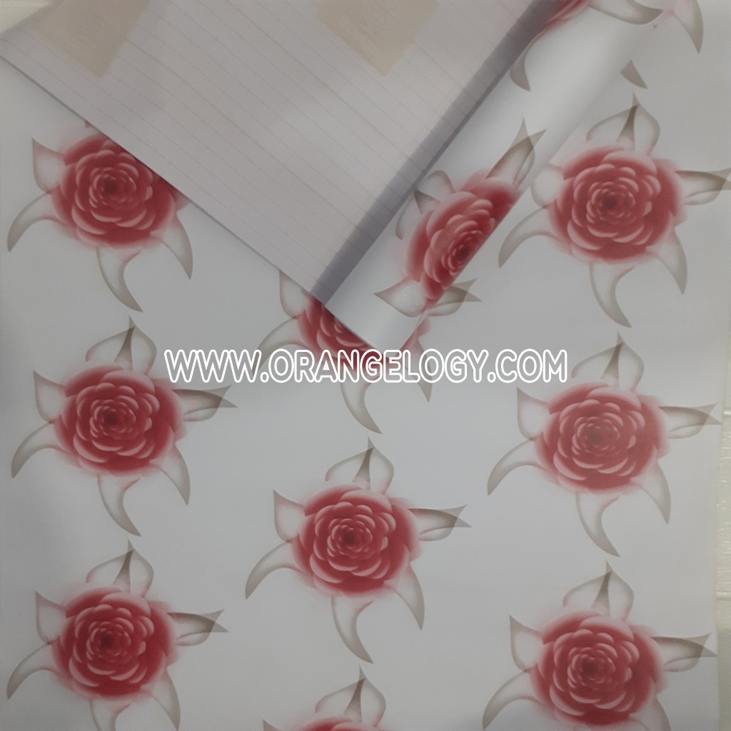 Wallpaper Dinding Sticker Wallstiker Motif Batik Bunga Garis Karakter - Worldhome