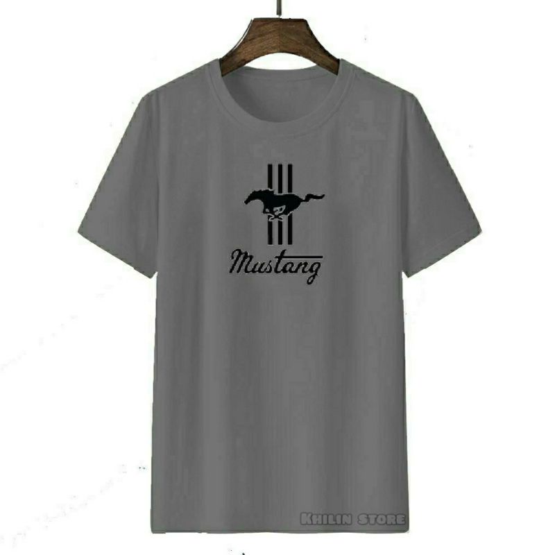 Kaos pria wanita dewasa MUSTANG baju kaos MUSTANG premium baju oblong pria wanita dewasa kaos oblong lengan pendek Mustang Unisex cotton combed