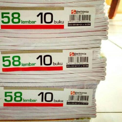 

℗ Sinar Dunia SiDu Buku Tulis 58 Lembar / SDU EB 58 (Isi: 10 Buku) ✸