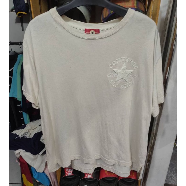 Kaos Converse Second Original Putih Tulang
