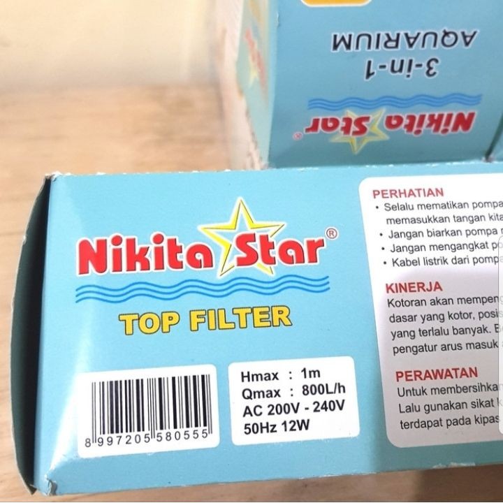 Nikita Star NS 333 NS333 NS-333 top filter atas 3 in 1 aquarium aquascape