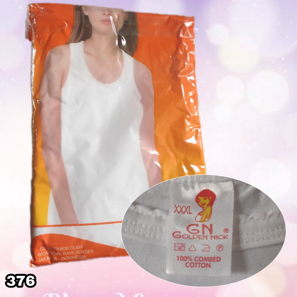 J376 - TANKTOP WANITA DEWASA JUMBO GOLDEN NICK XXXL