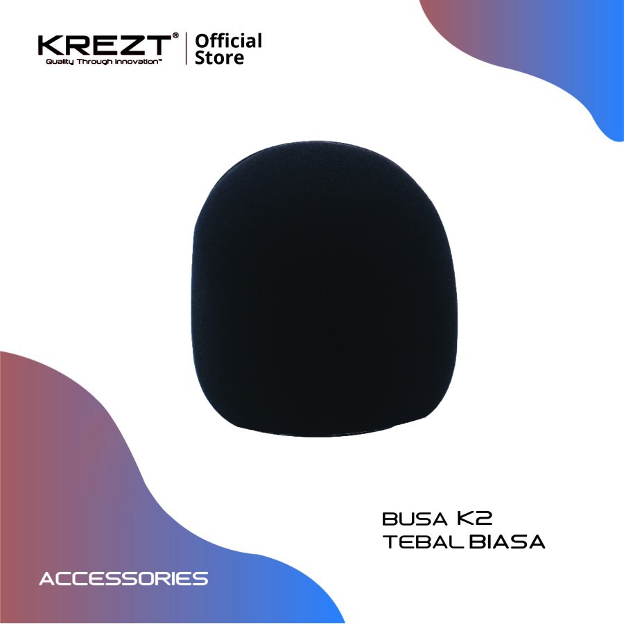 BUSA MICROPHONE TEBAL HITAM K2