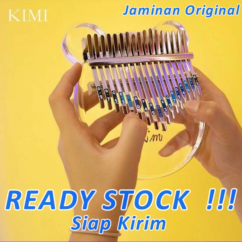KIMI Kalimba 17 Keys Akrilik Kalimba Mbira Acrylic Hardcase Original