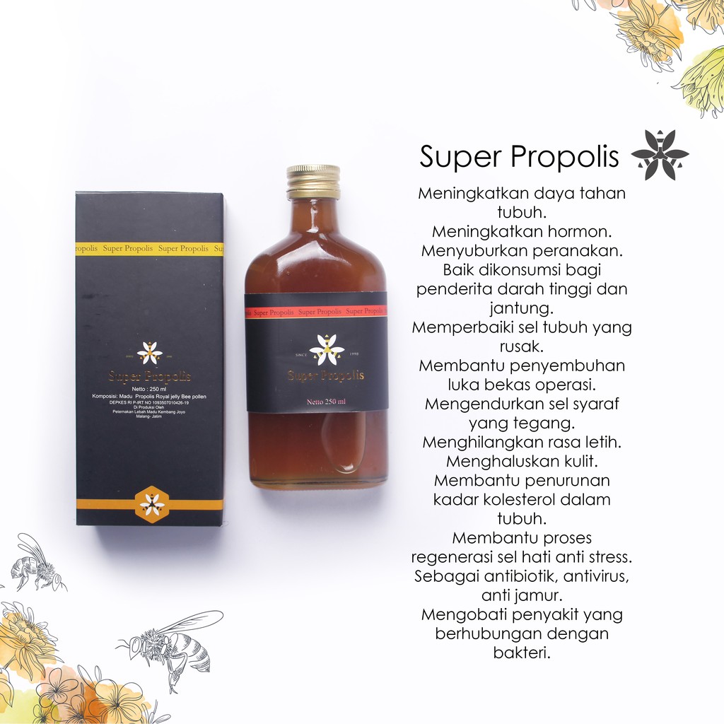 Madu Kembang Joyo Madu Super Propolis 250ml Indonesia