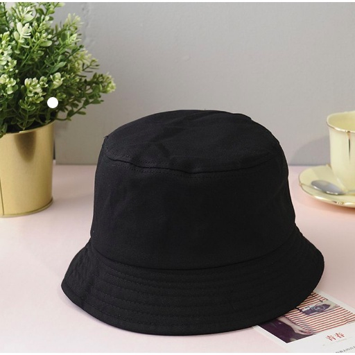 Bucket Hat Polos / Topi Bucket Polos Bolak Balik Korean Style