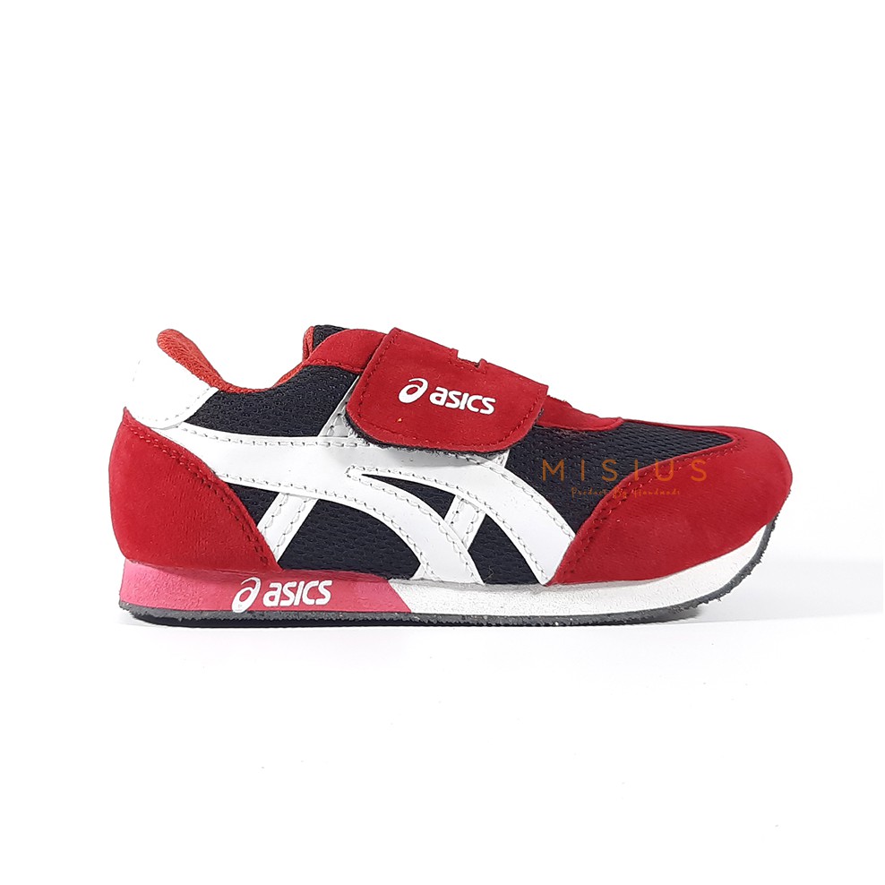 Sepatu Sneakers Anak PANTHER Usia 4 5 6 7 8 Model Motif Terkini MERAH-HITAM