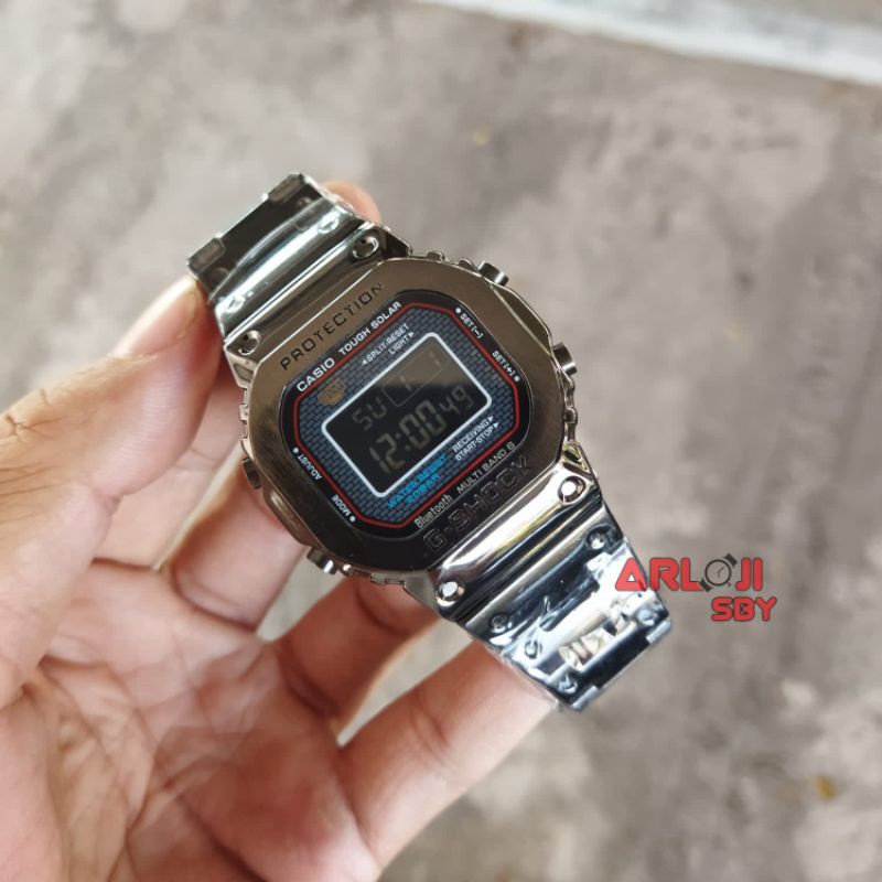 JAM TANGAN PRIA G SHOCK MONSTER RANTAI STELL  B5 PLUS BOX