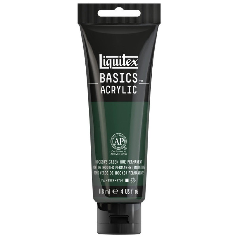 

Cat Acrylic Liquitex Basics 118ml Hooker’s Green Hue Permanent