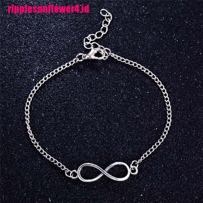 Gelang Lapis Silver Bentuk Angka 8 Untuk Pria / Wanita