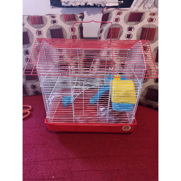 Kandang octagon hamster tingkat atap segitiga