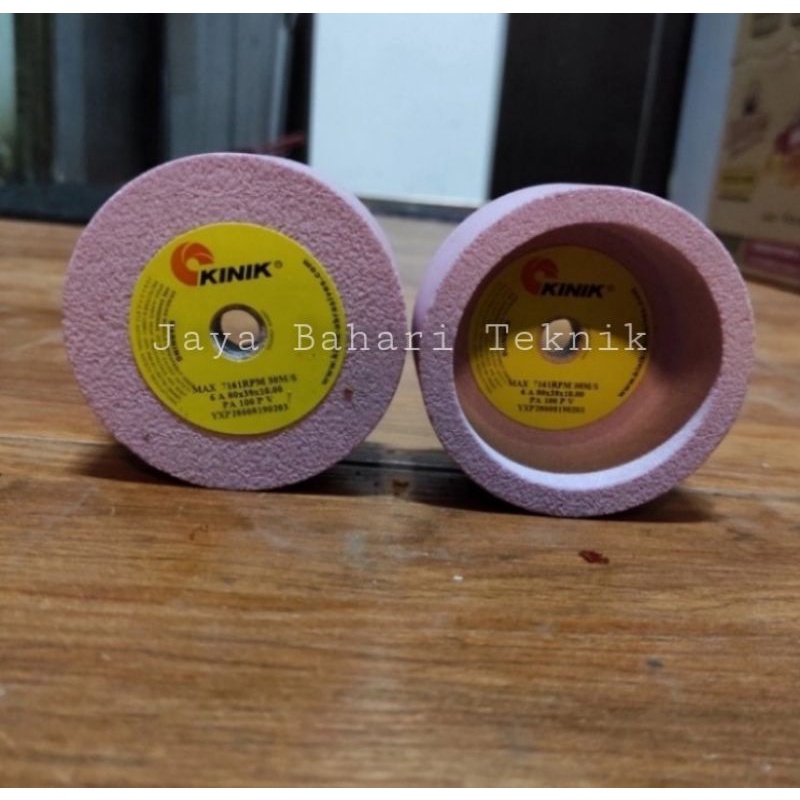 kinik batu gerinda 6A 80 x 38 10.00  kinik batu gerinda mangkok PA 100 P V 3"