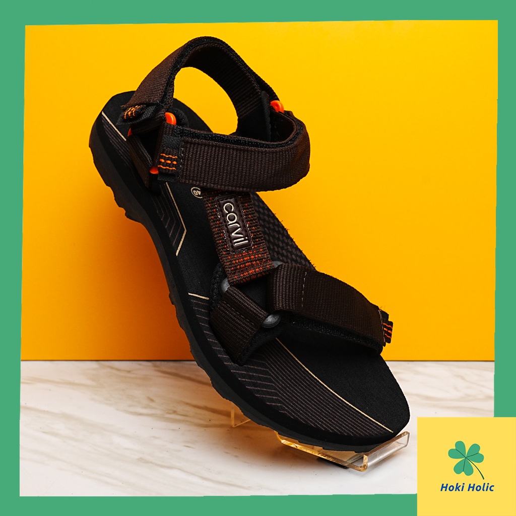 Sandal Jepit Gunung Sepatu Sandal Pria Cowok Laki-Laki Carvil Pasific Hitam Coklat Abu - Sepatu Sandal Gunung