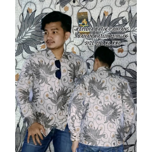 KEMEJA BATIK KATUN PREMIUM FASHION PRIA TERBARU MODIS TERKINI LENGAN PANJANG PENDEK KATUN PRIMA MURAH M L XL XXL