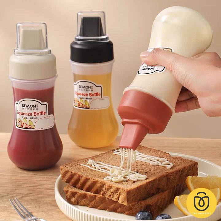 Botol Mayonaise 5 Lubang Botol Saos Hamburger - HW012