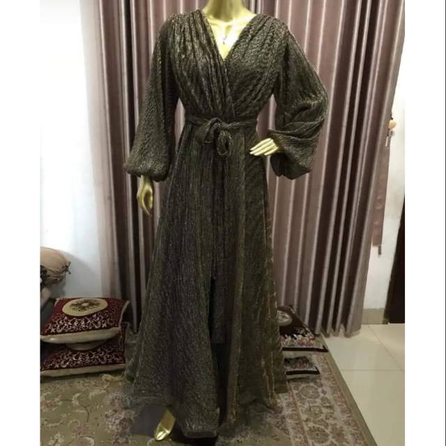 Jalabiya Import Plisket Glitter