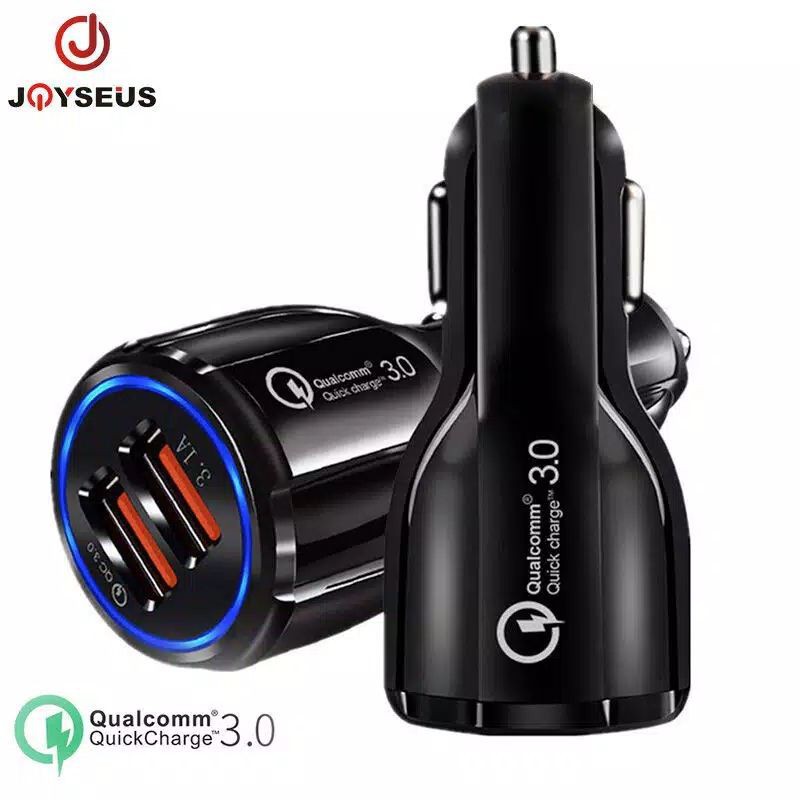 Joyseus Q1 Car Charger Dual Port 3.1A QC 3.0 Fast Charging - Charger Mobil