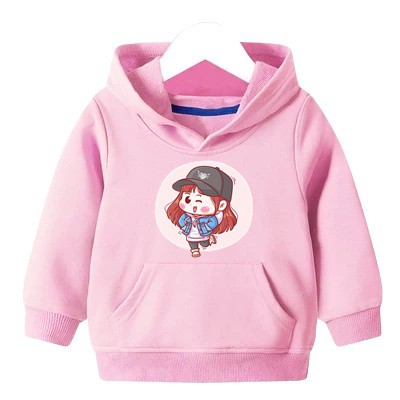 Hoodie Anak Funny Girl Sweater Anak Fleece Baju Anak