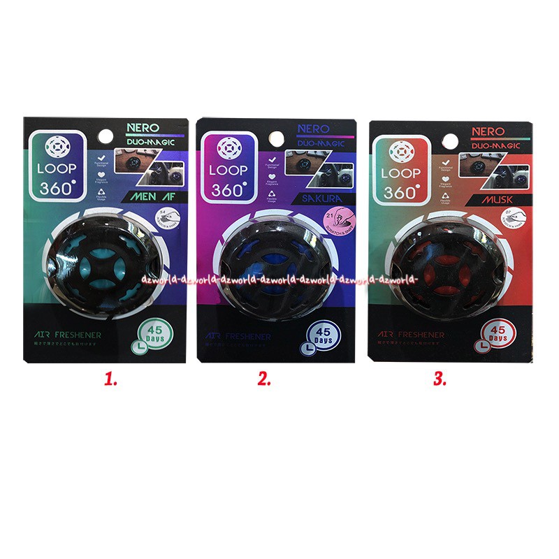 Nero Duo Matic Loop Air Freshener Pewangi Air Mobil Wangi Saku Nerro