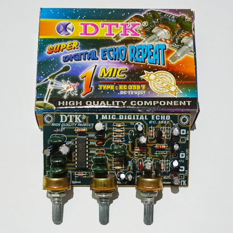 Super Digital Echo Repeat 1 Mic DTK EC 358 High Quality Componen